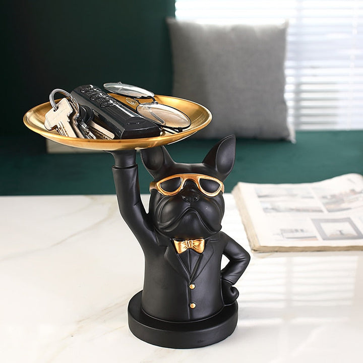Lisslune | Nordic Fancy Bulldog Storage Tray Home Decor