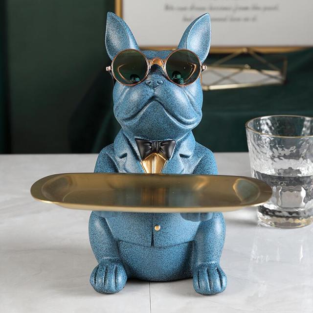 Lisslune | Nordic Fancy Bulldog Storage Tray Home Decor