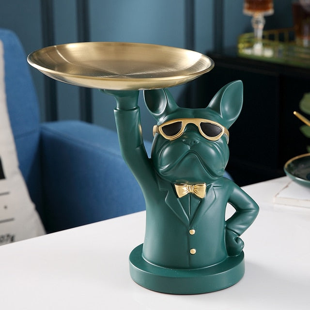 Lisslune | Nordic Fancy Bulldog Storage Tray Home Decor
