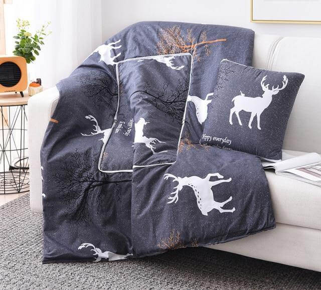 Lisslune | 2In1 Colorful Cartoon Pillow Blanket