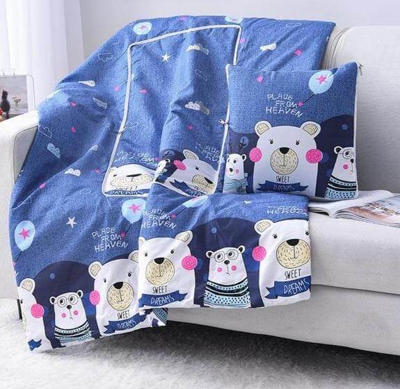 Lisslune | 2In1 Colorful Cartoon Pillow Blanket