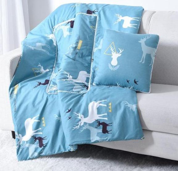 Lisslune | 2In1 Colorful Cartoon Pillow Blanket