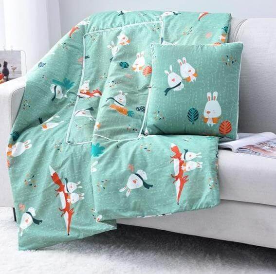Lisslune | 2In1 Colorful Cartoon Pillow Blanket