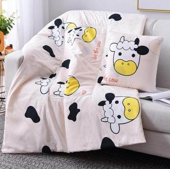Lisslune | 2In1 Colorful Cartoon Pillow Blanket