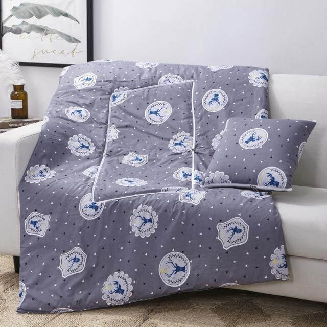 Lisslune | 2In1 Colorful Cartoon Pillow Blanket