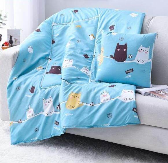 Lisslune | 2In1 Colorful Cartoon Pillow Blanket