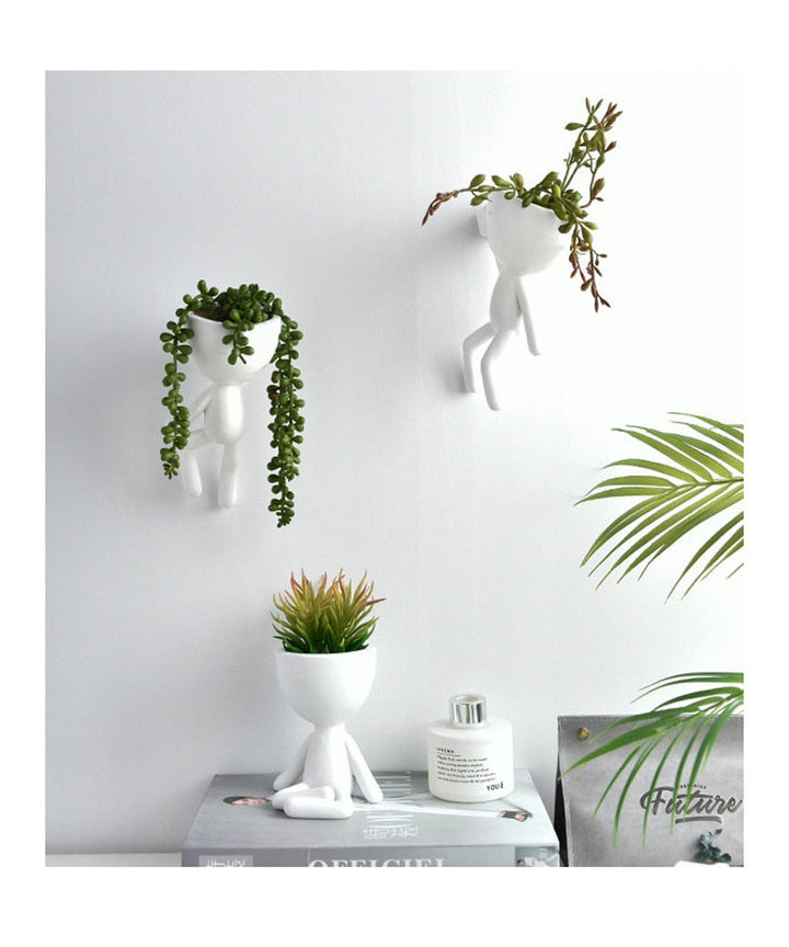 Lisslune | Nordic Hanging Miniature Human Flower Pots