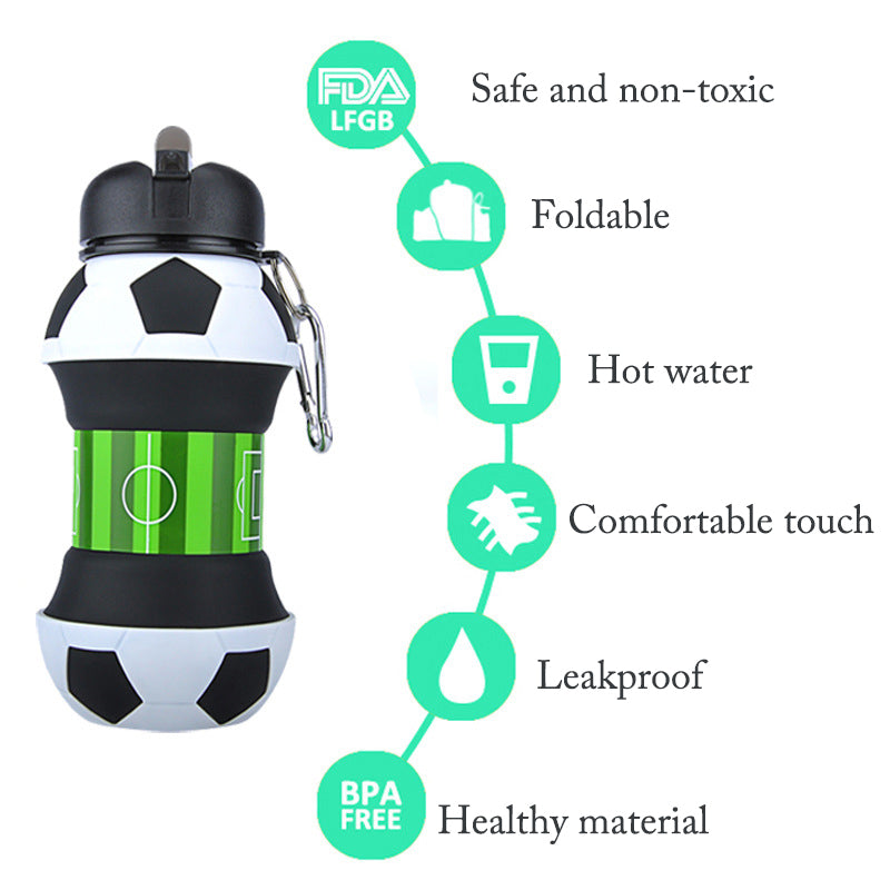Lisslune | Basketball Leakproof Folding Thermos