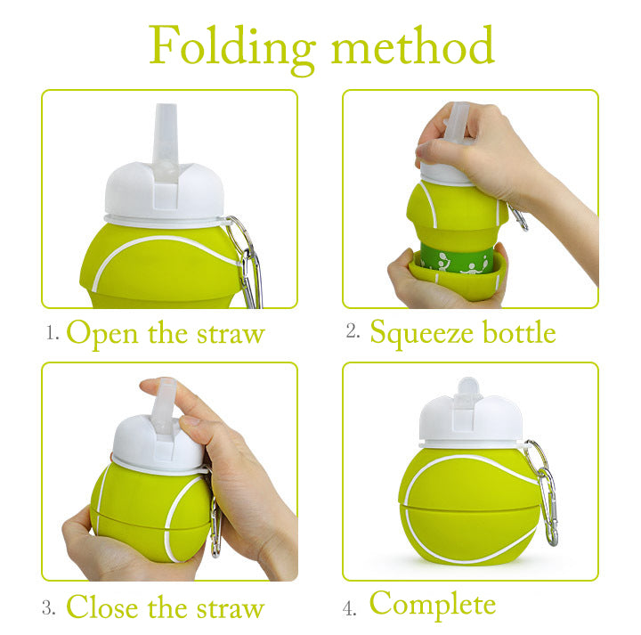 Lisslune | Basketball Leakproof Folding Thermos