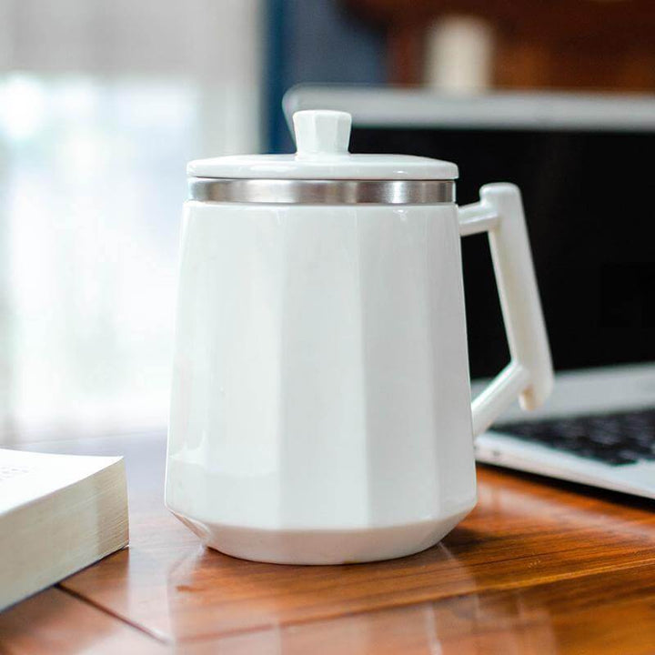 Lisslune | Stainless Steel Self Mixing Coffee Mug