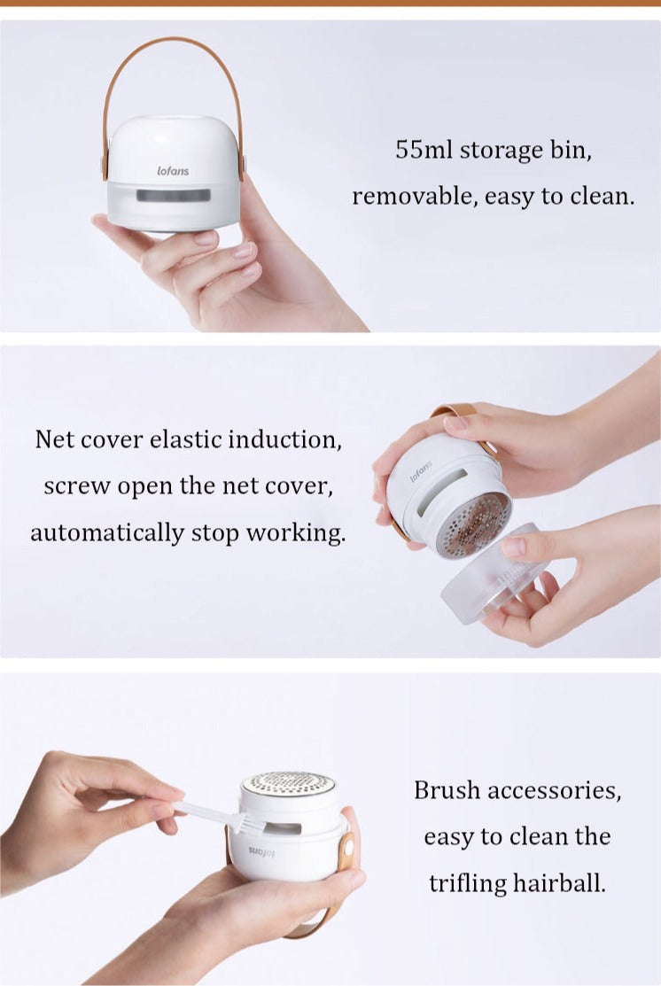 Lisslune | Mini Rechargeable Automatic Lint Remover