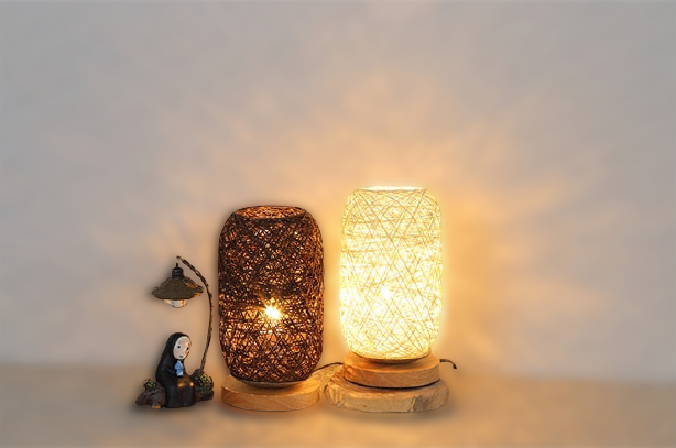 Lisslune | Table lamp made of rattan wood