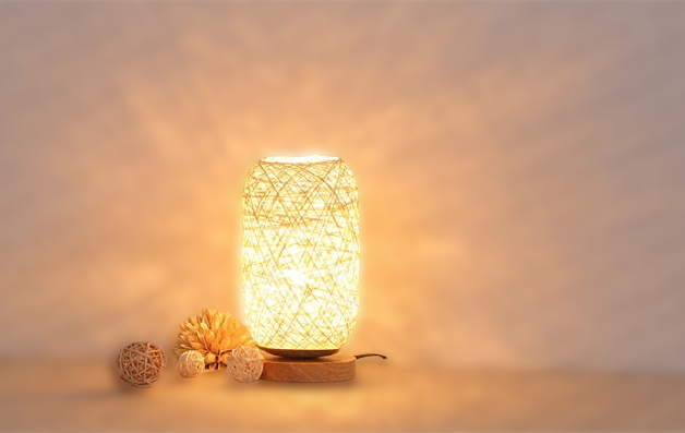 Lisslune | Table lamp made of rattan wood