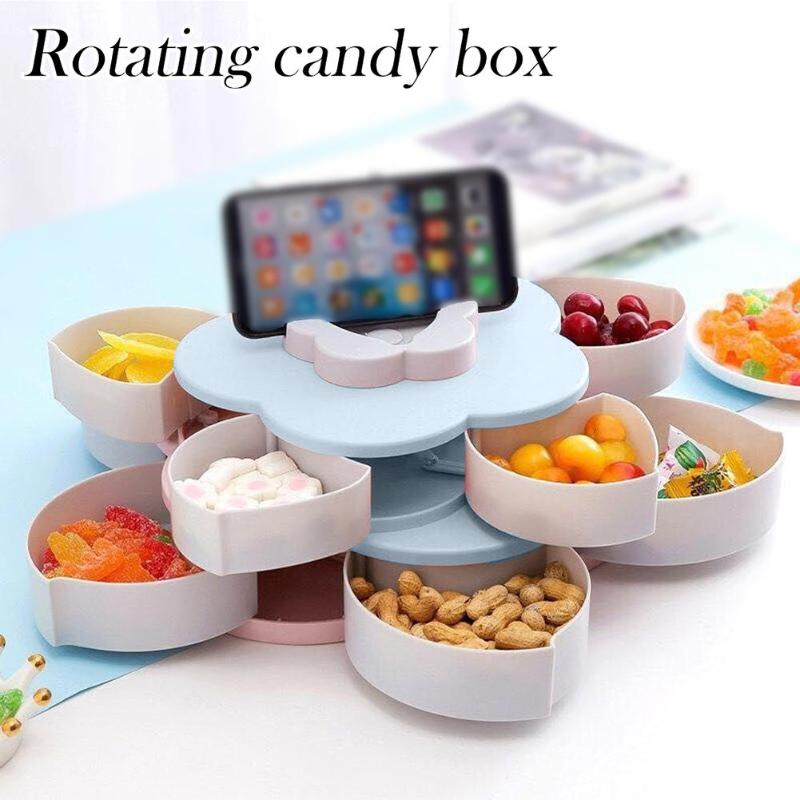 Lisslune | Petal-Shape Rotating Snack Box