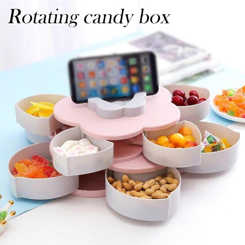 Lisslune | Petal-Shape Rotating Snack Box