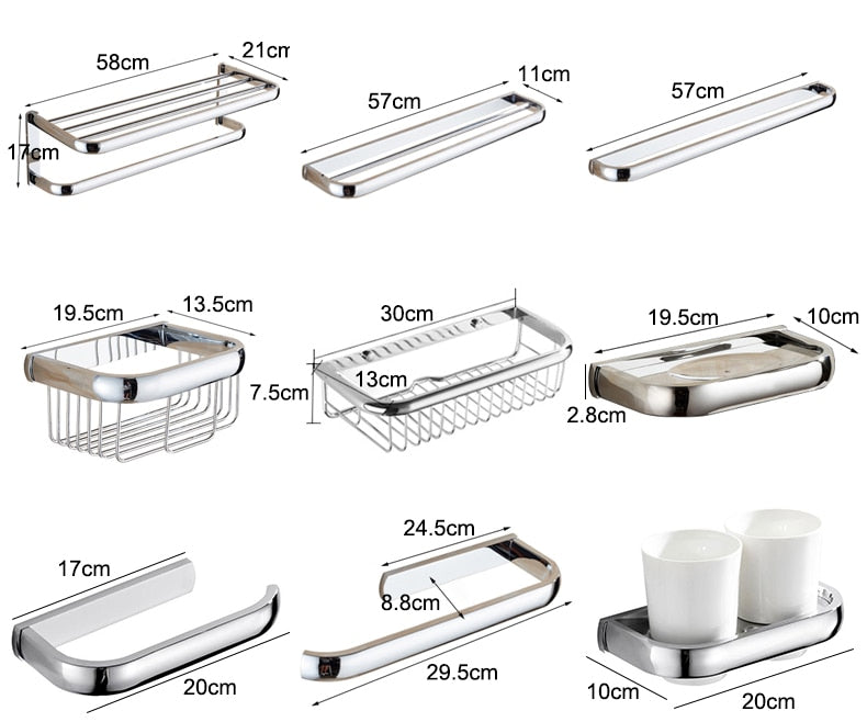 Lisslune | Original Bathroom Hardware Set