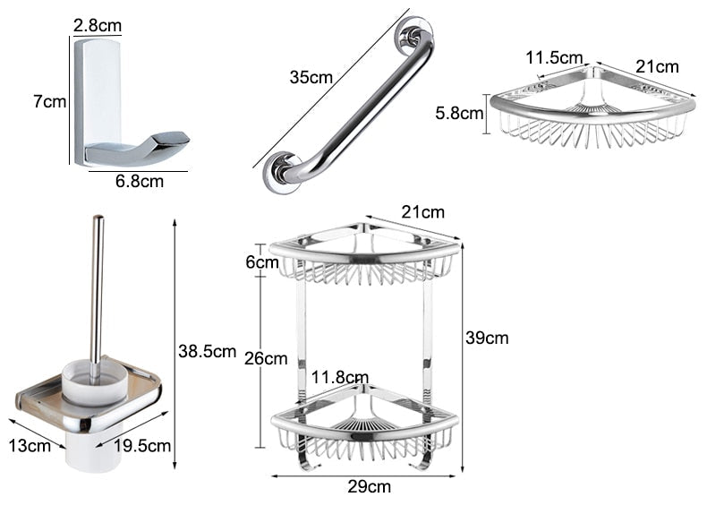 Lisslune | Original Bathroom Hardware Set