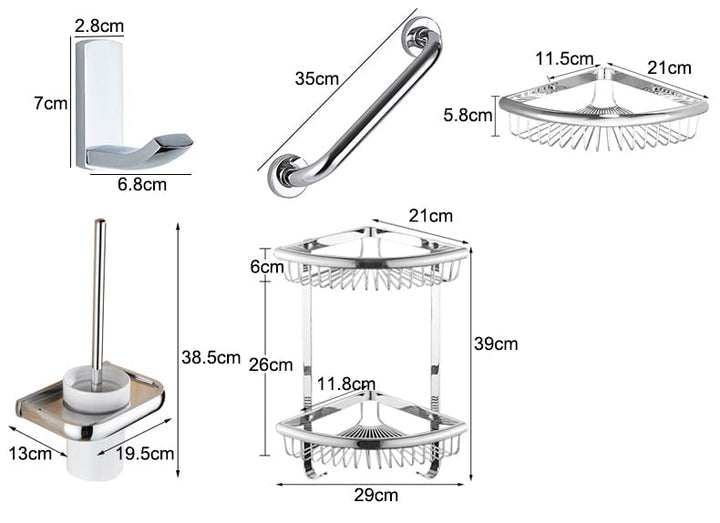 Lisslune | Original Bathroom Hardware Set