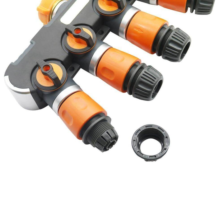 Lisslune | 4-way Garden Hose Faucet Splitter Connector
