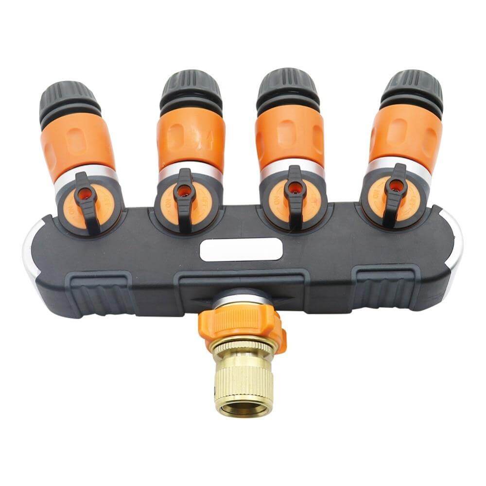 Lisslune | 4-way Garden Hose Faucet Splitter Connector