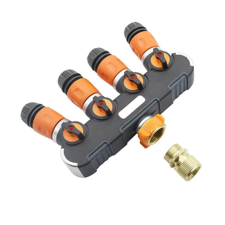 Lisslune | 4-way Garden Hose Faucet Splitter Connector