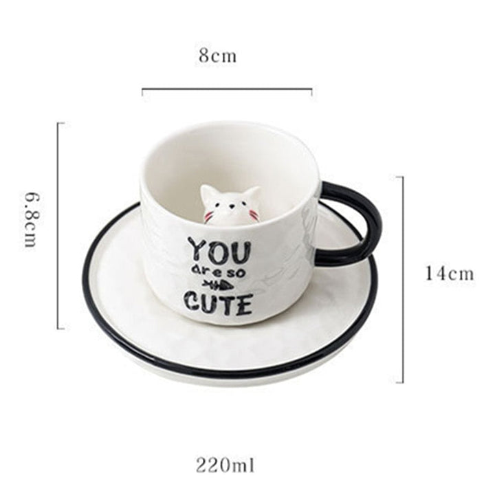 Lisslune | 3D Cute Pet Ceramic Mug
