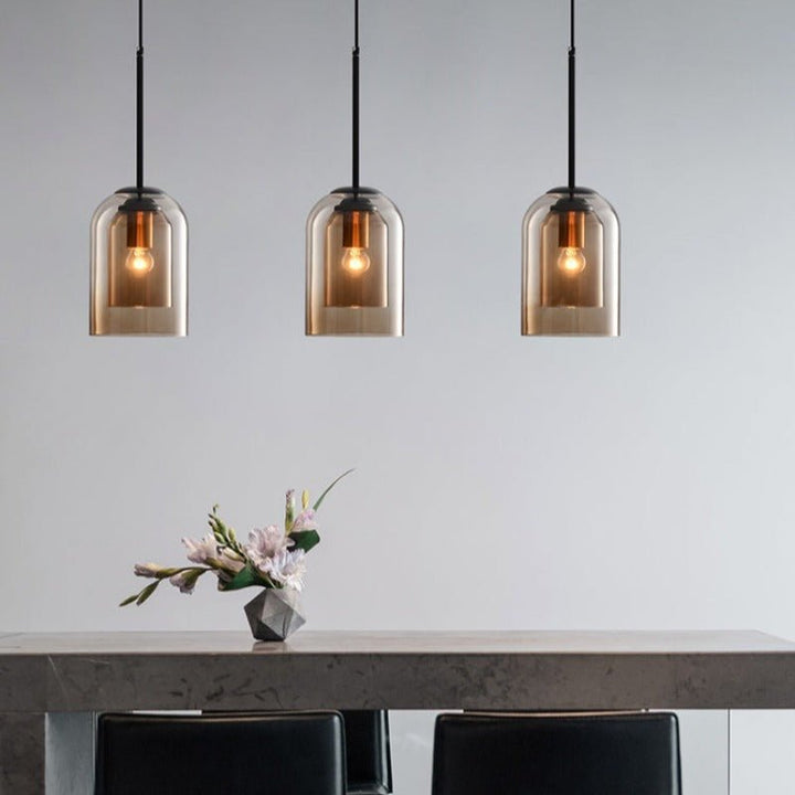 Lisslune | Stylish Double Glass Pendant Light - AuraGlass