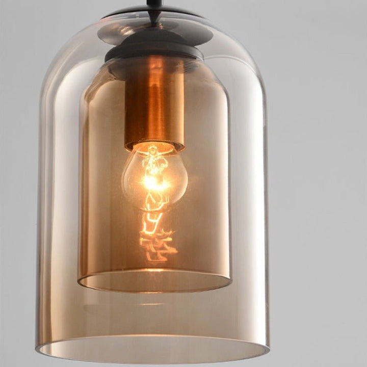 Lisslune | Stylish Double Glass Pendant Light - AuraGlass