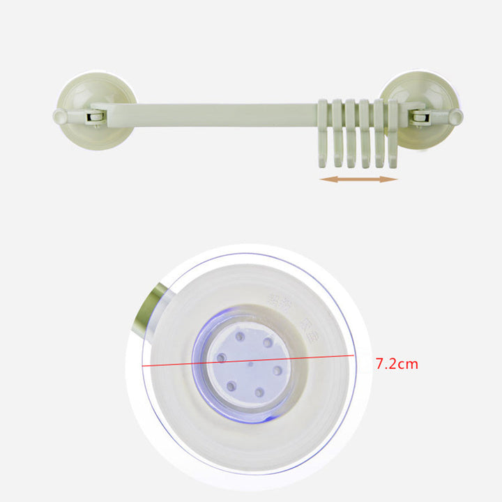 Lisslune | Adjustable Hook Double Suction Towel Rack