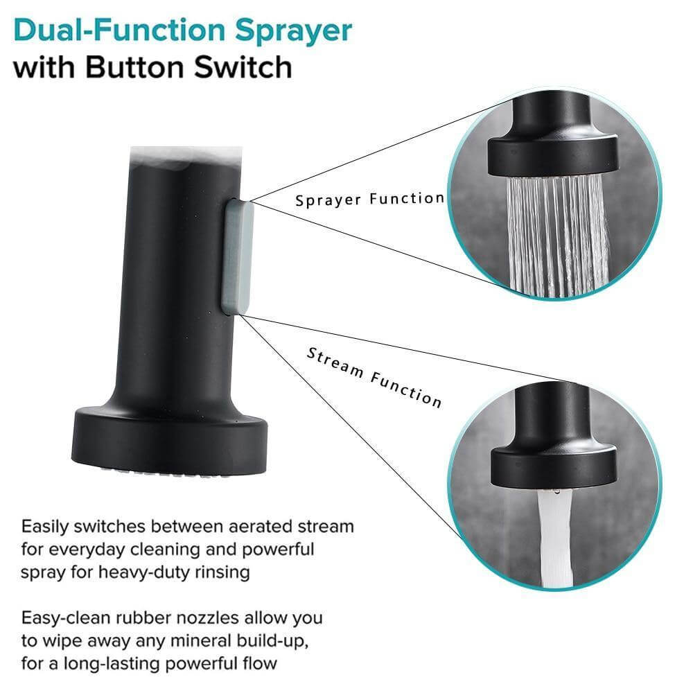 Lisslune | 360 Degree Rotation Stream Sprayer Kitchen Faucet