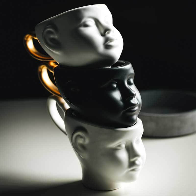 Lisslune | Elegant Ceramic Realistic Face Mugs