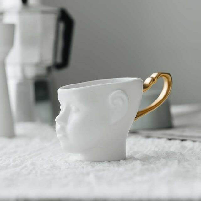 Lisslune | Elegant Ceramic Realistic Face Mugs