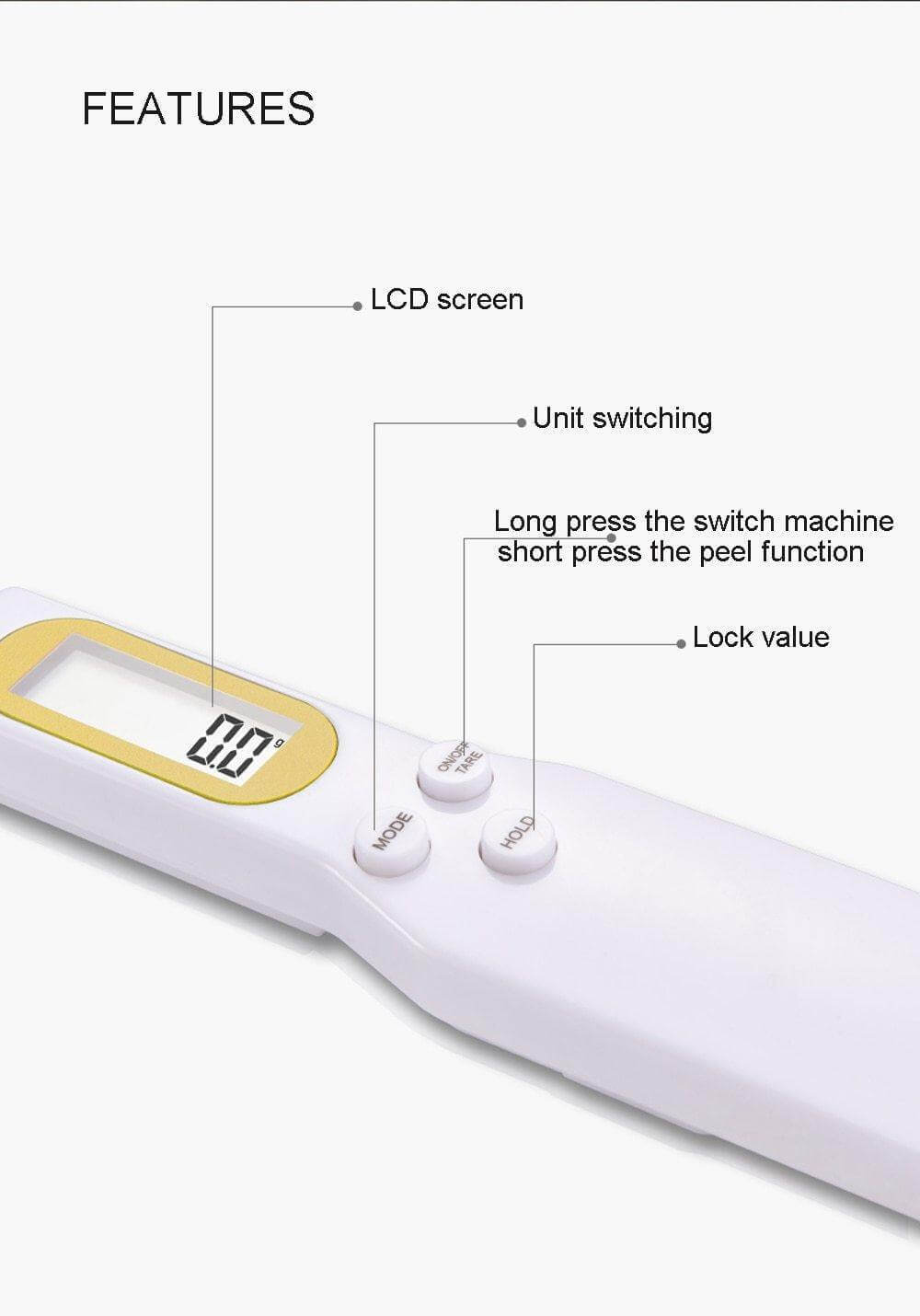 Lisslune | Kitchen Digital Measuring Spoon Tool