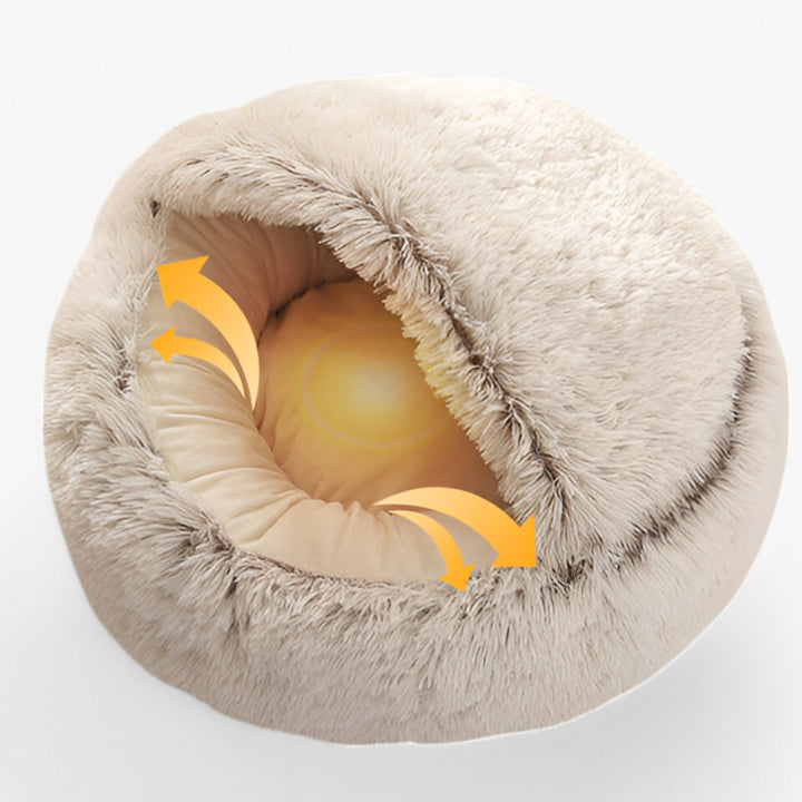 Lisslune | Soft Winter Pet Bed with Washable Cover and Non-Slip Base