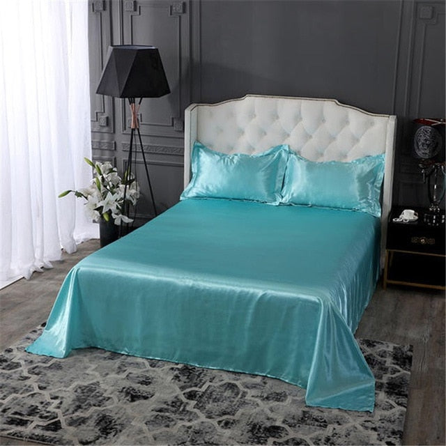 Lisslune | Satin Bed Sheets or Pillowcases - Various Colors