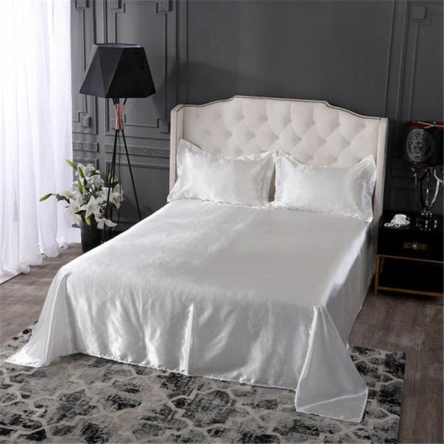 Lisslune | Satin Bed Sheets or Pillowcases - Various Colors