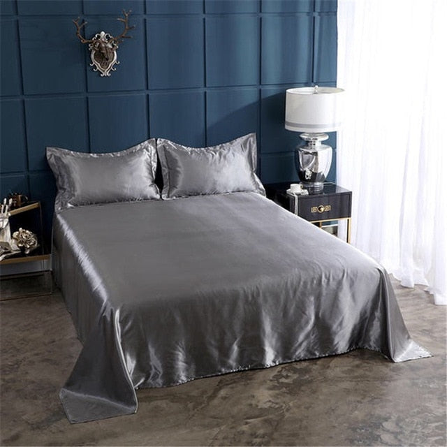 Lisslune | Satin Bed Sheets or Pillowcases - Various Colors