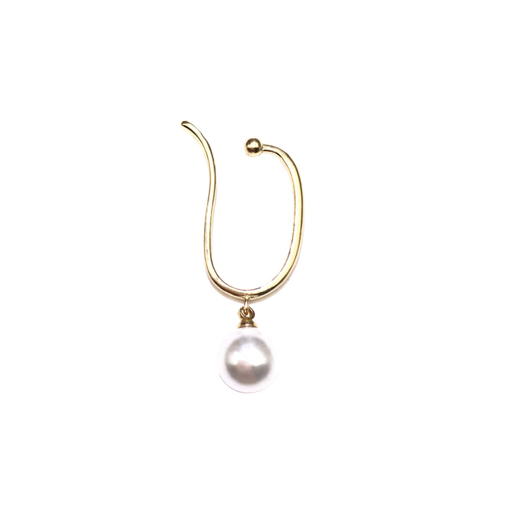 Lisslune | Minimalist Simulated Round Small Pearl Ear Cuff Earrings For Women