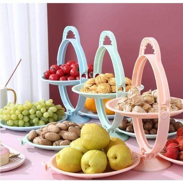 Lisslune | Multi-Layer Creative Foldable Snack Fruit Bowl Stand