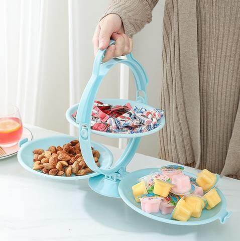 Lisslune | Multi-Layer Creative Foldable Snack Fruit Bowl Stand