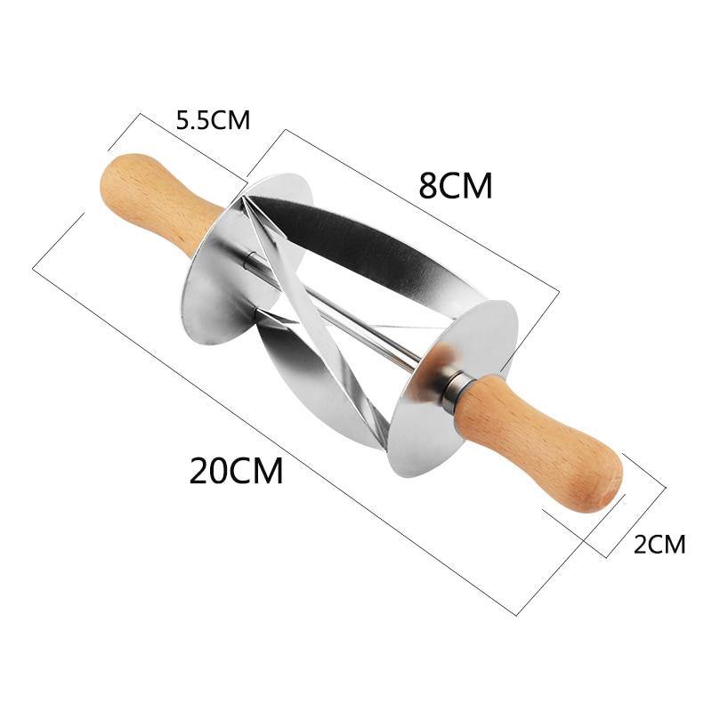 Lisslune | Stainless Steel Croissant Bread Rolling Cutter