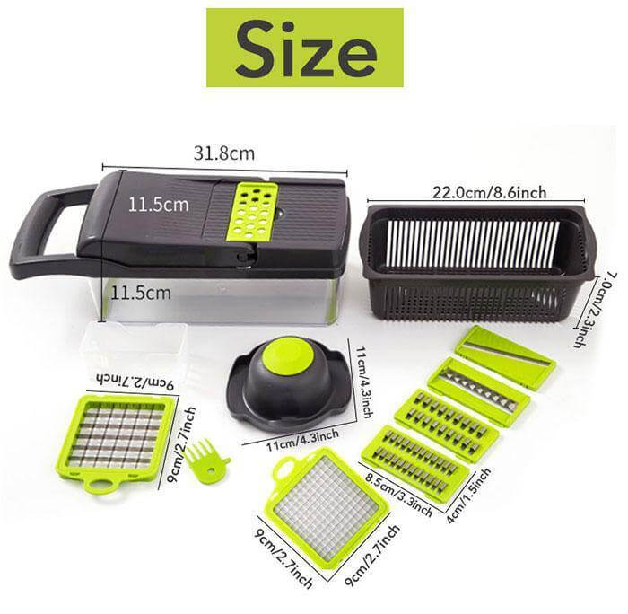 Lisslune | 6 Blades Veggie Fruit Slicer with Box