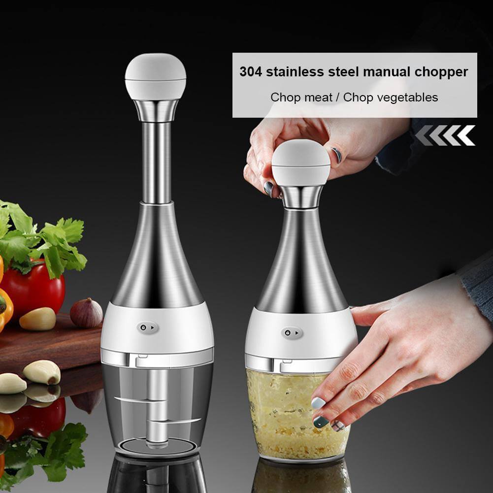Lisslune | Stainless Steel Quick Garlic Vegetable Chopper