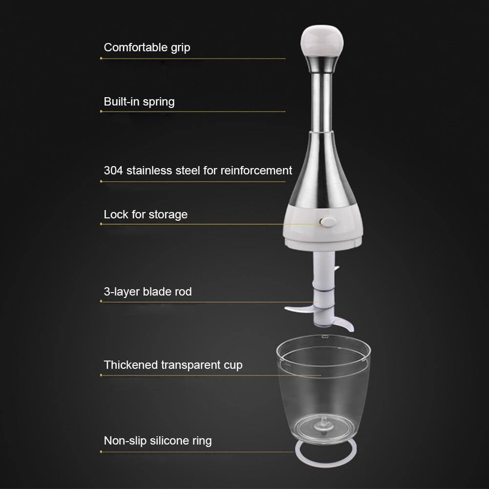 Lisslune | Stainless Steel Quick Garlic Vegetable Chopper