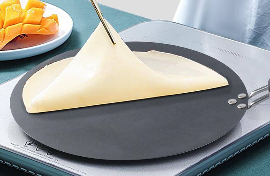 Lisslune | Black Iron Round Non-stick Pancake Pan