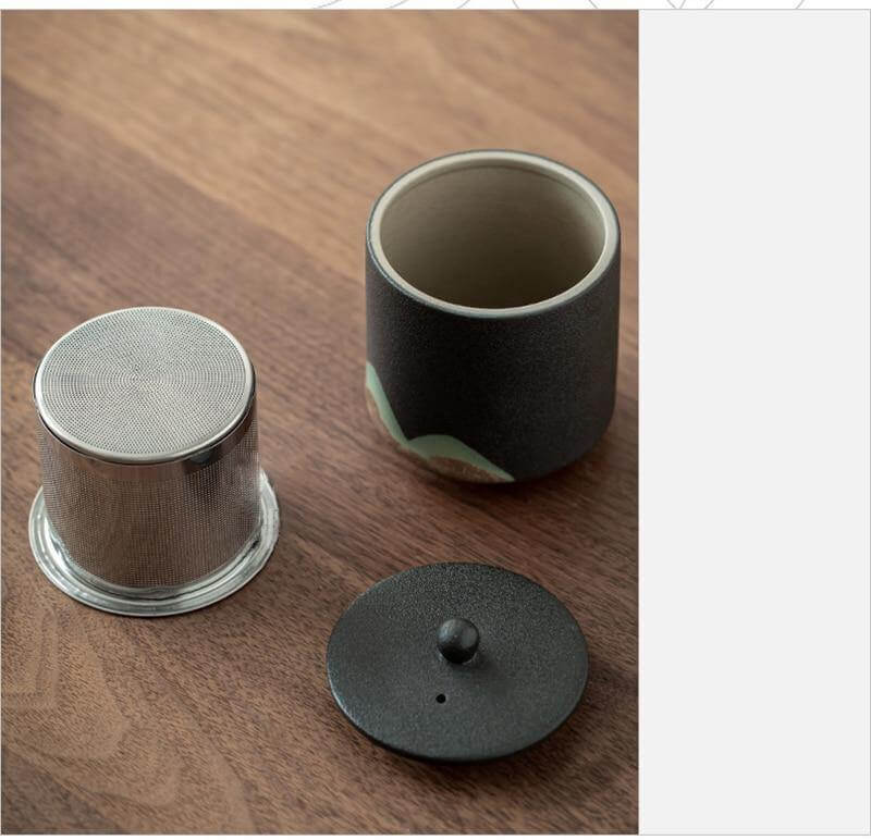Lisslune | Portable Travel Ceramic Mountain Teapot With 3 Cups