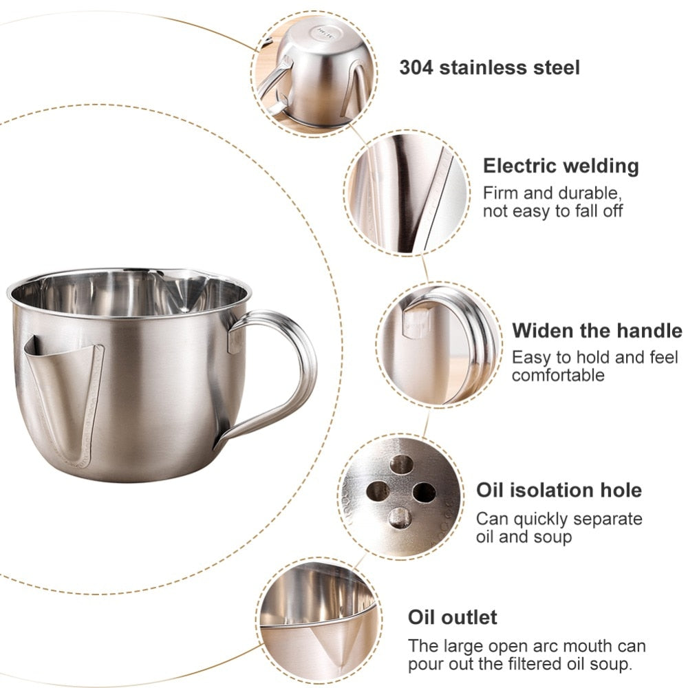 Lisslune | Stainless Steel Oil Soup Fat Separator