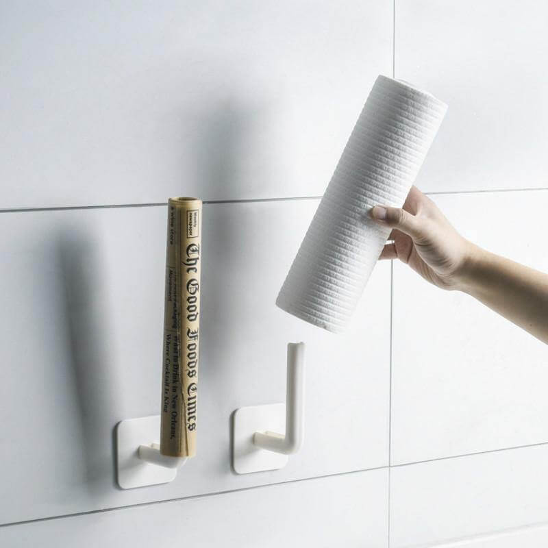 Lisslune | 2pcs Multifunctional Smart Paper Holder Hooks