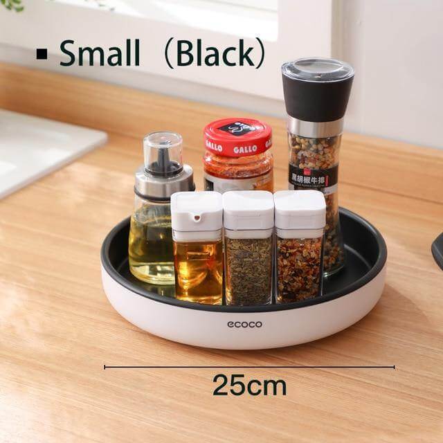 Lisslune | 360° Rotating Tray Seasoning Bottle Organizer