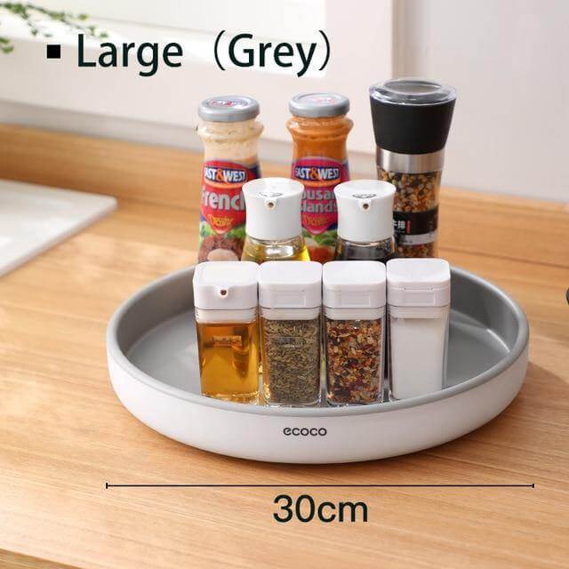 Lisslune | 360° Rotating Tray Seasoning Bottle Organizer